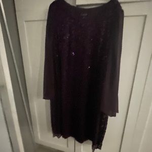Connected Brand - lace and sequin cocktail dress